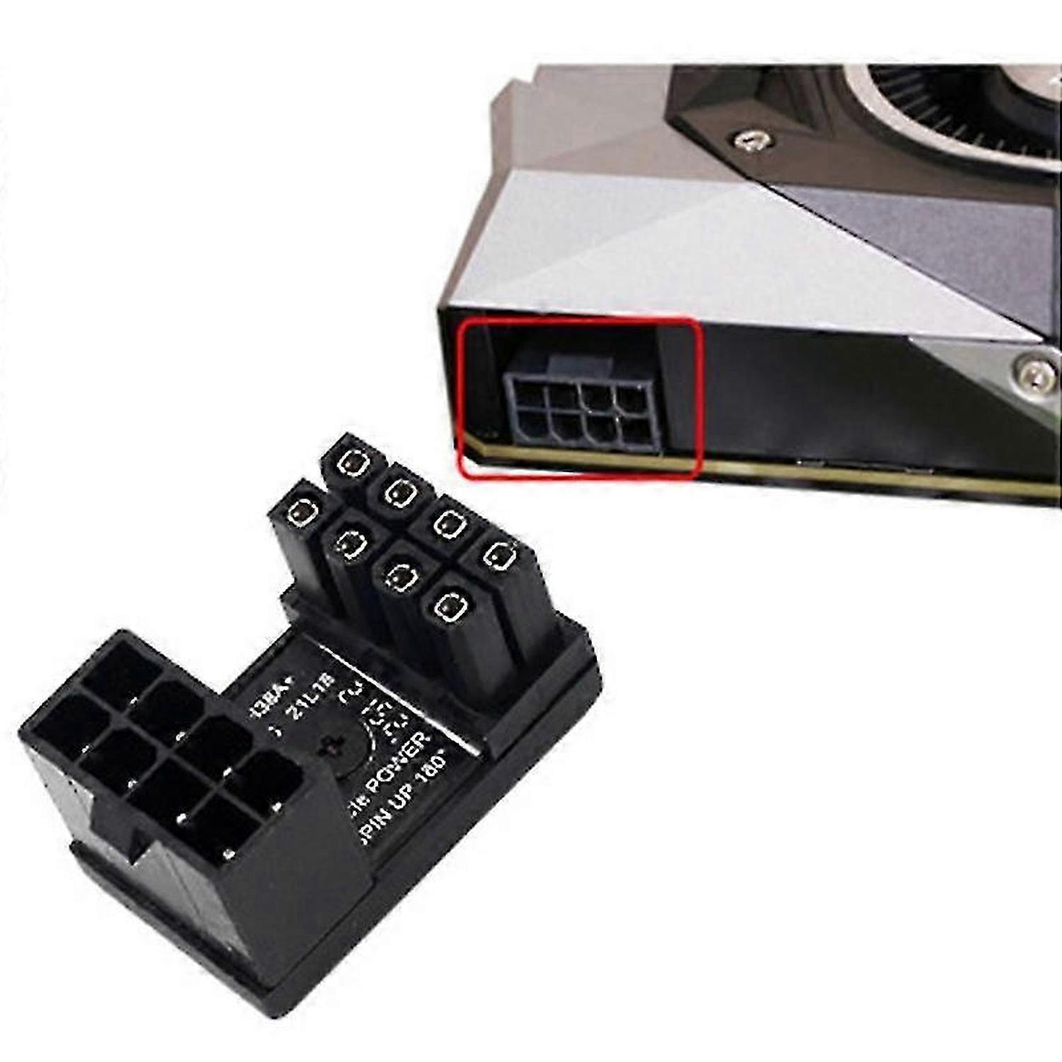 Atx 8pin 6pin męski 180 stopni kątowy (od pionowego do poziomego) do 8-pinowego 6-pinowego żeńskiego adaptera Power Jack do karty graficznej na komputery stacjonarne, ph36a Ph36b Ph3