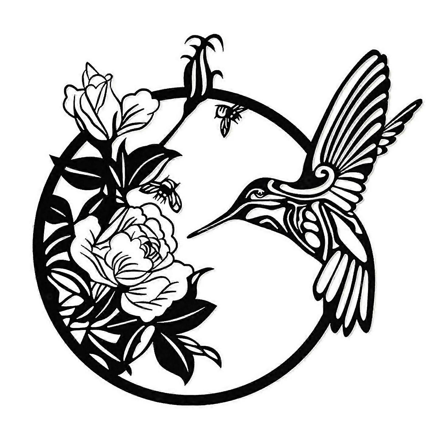 For Moon Butterfly Metal Wall Decor Boho Flower Wall