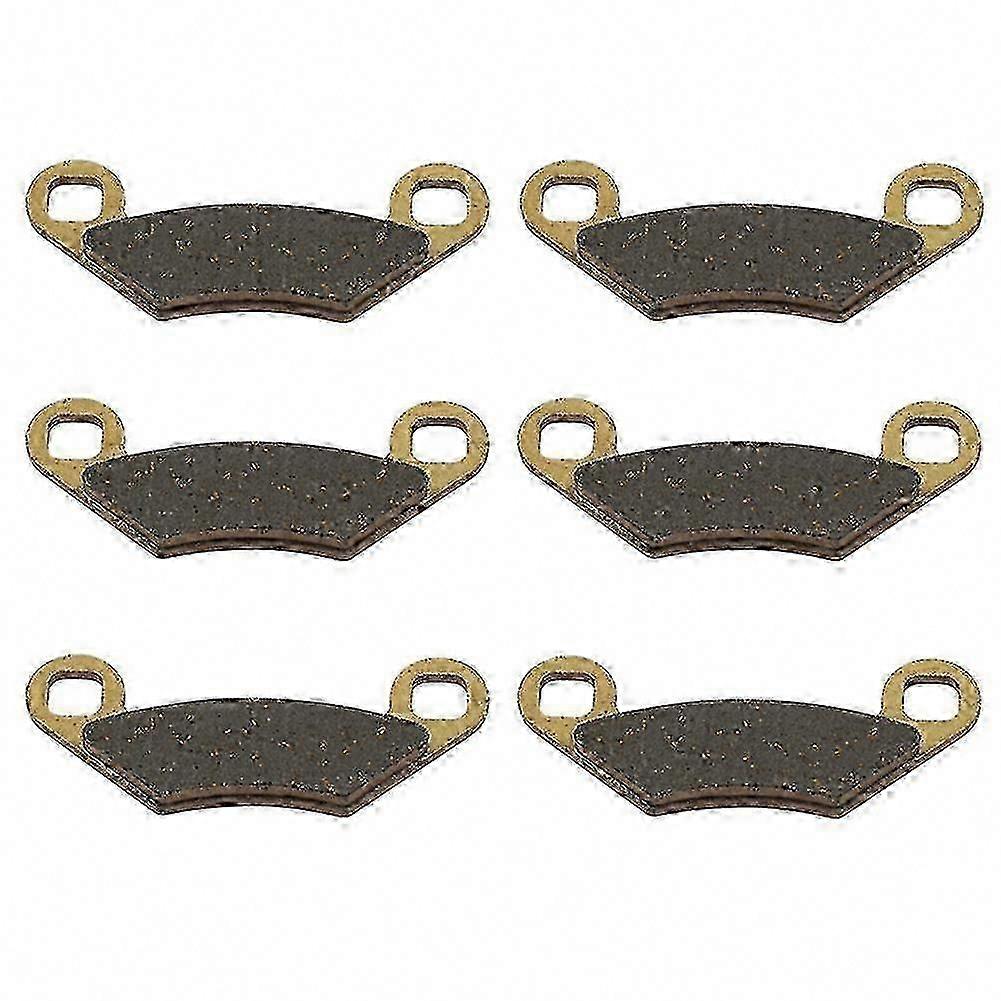 6PCS Front & Rear Brake Pads Kit for Polaris Sportsman 400-800 ATV
