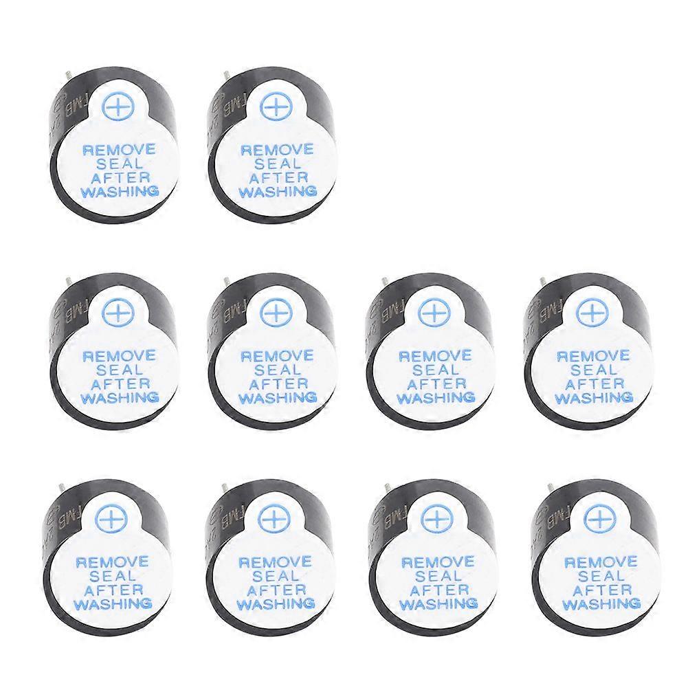 10 Pcs Buzzer 5V Long Sound Electromagnetic Type Buzzer with Directly Insert SOT Tube