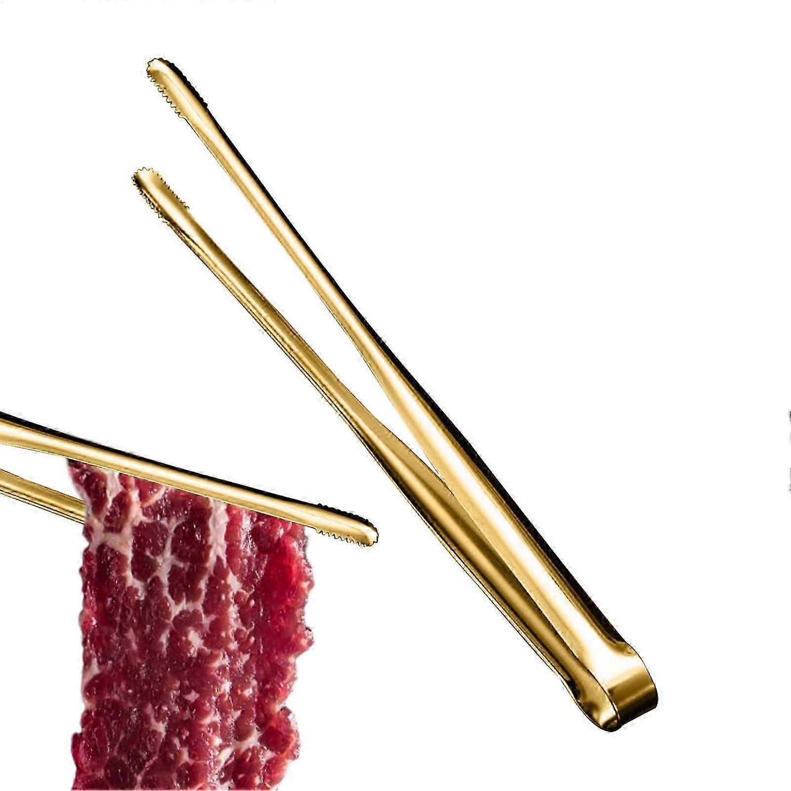 Stainless steel cooking tongs for kitchen, medium size, multipurpose