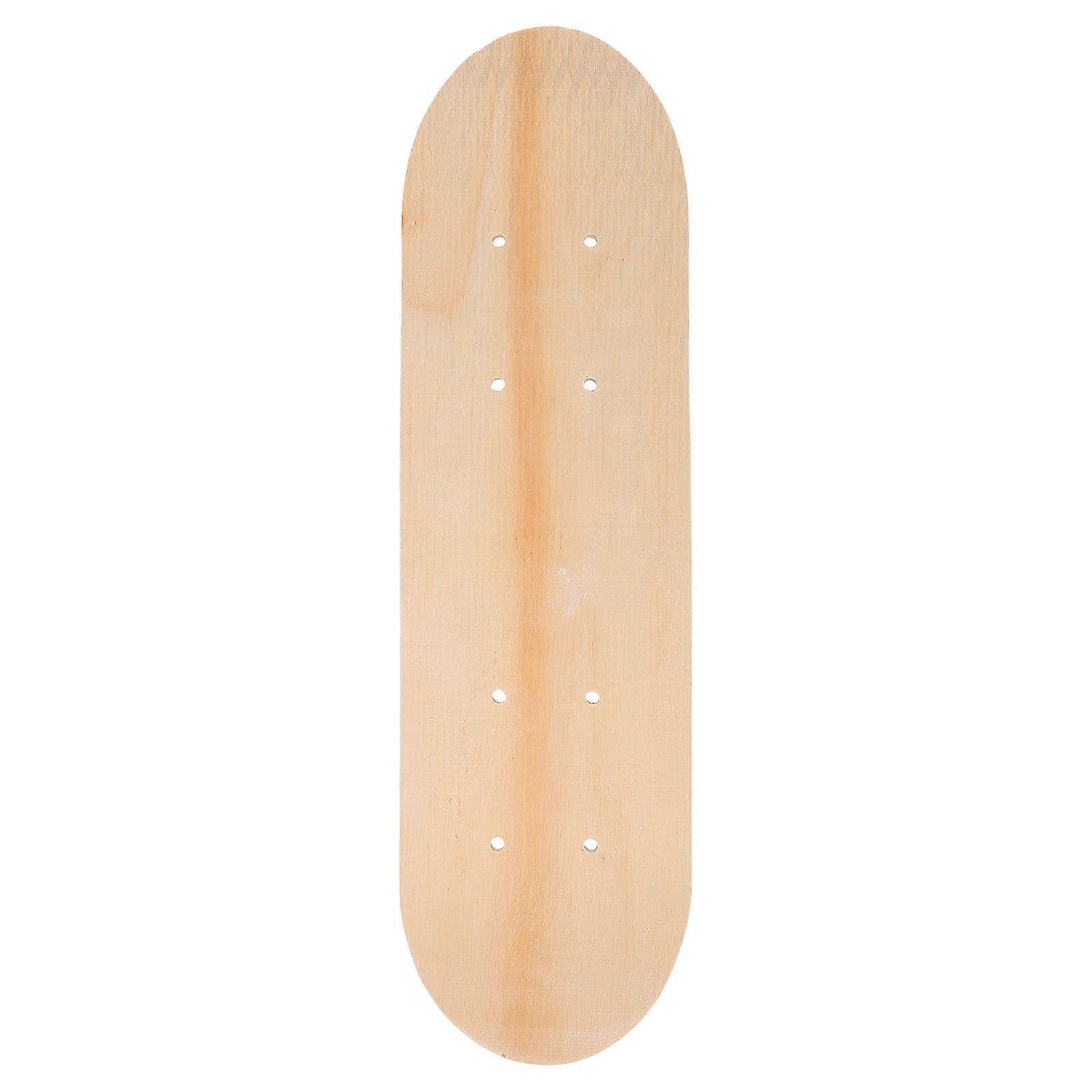 3Pcs Blank Wooden Skateboard Deck for DIY Beige Durable Skateboard Toy