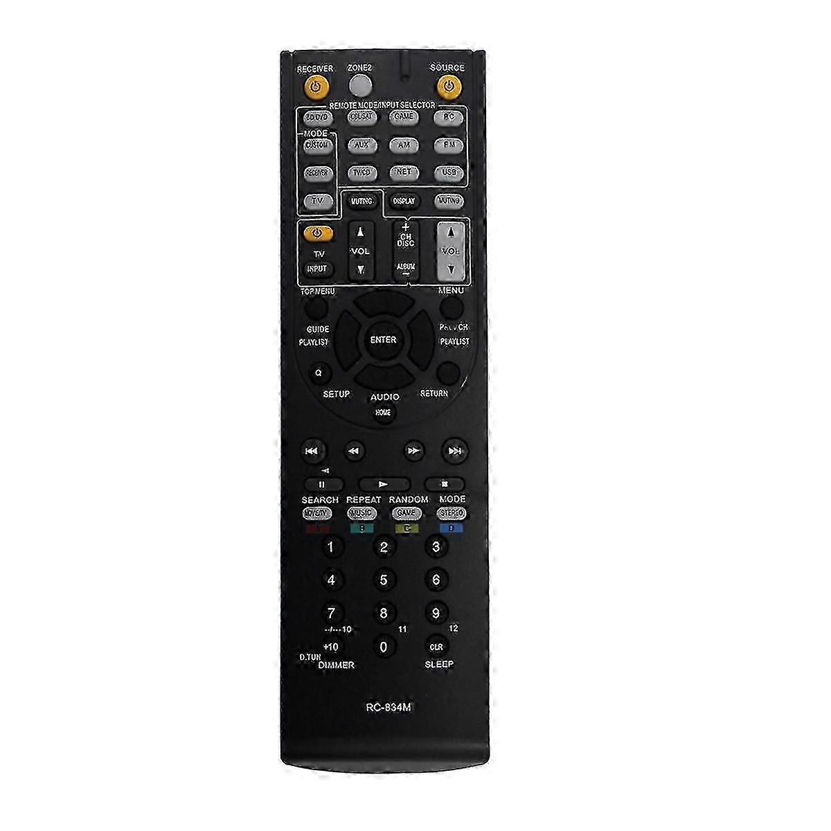 RC-834M Udskiftningsfjernbetjening til Onkyo AV-modtager TX-NR515 TX-NR414 HT-RC440 HT-S6500 HT-S7500 HT-R791 HT-RC46