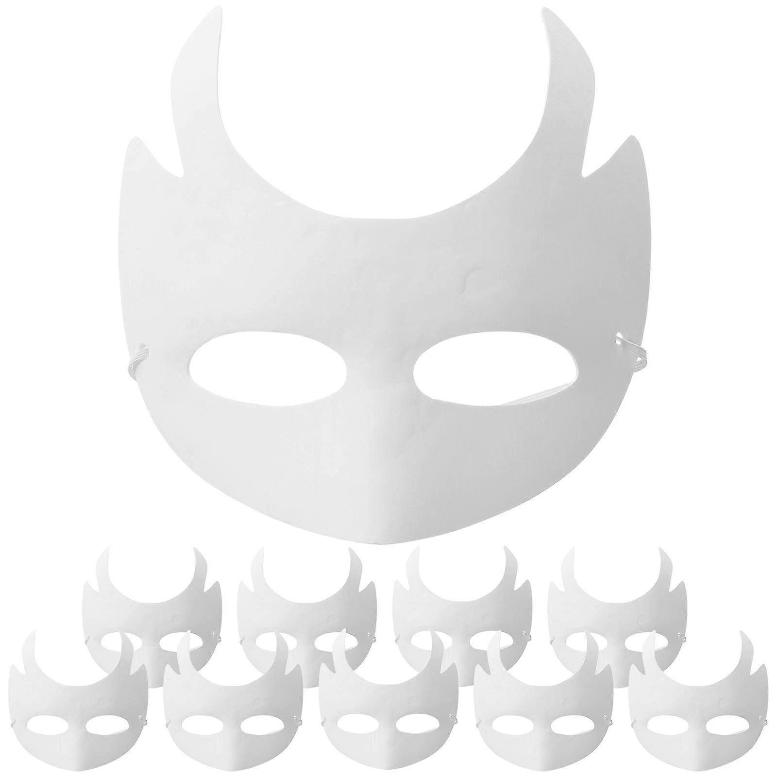 50 Pcs Blank Masks Ideal For Carnival And Masquerade Parties Great Accessory For Children And Adults To Create Unique Designs
