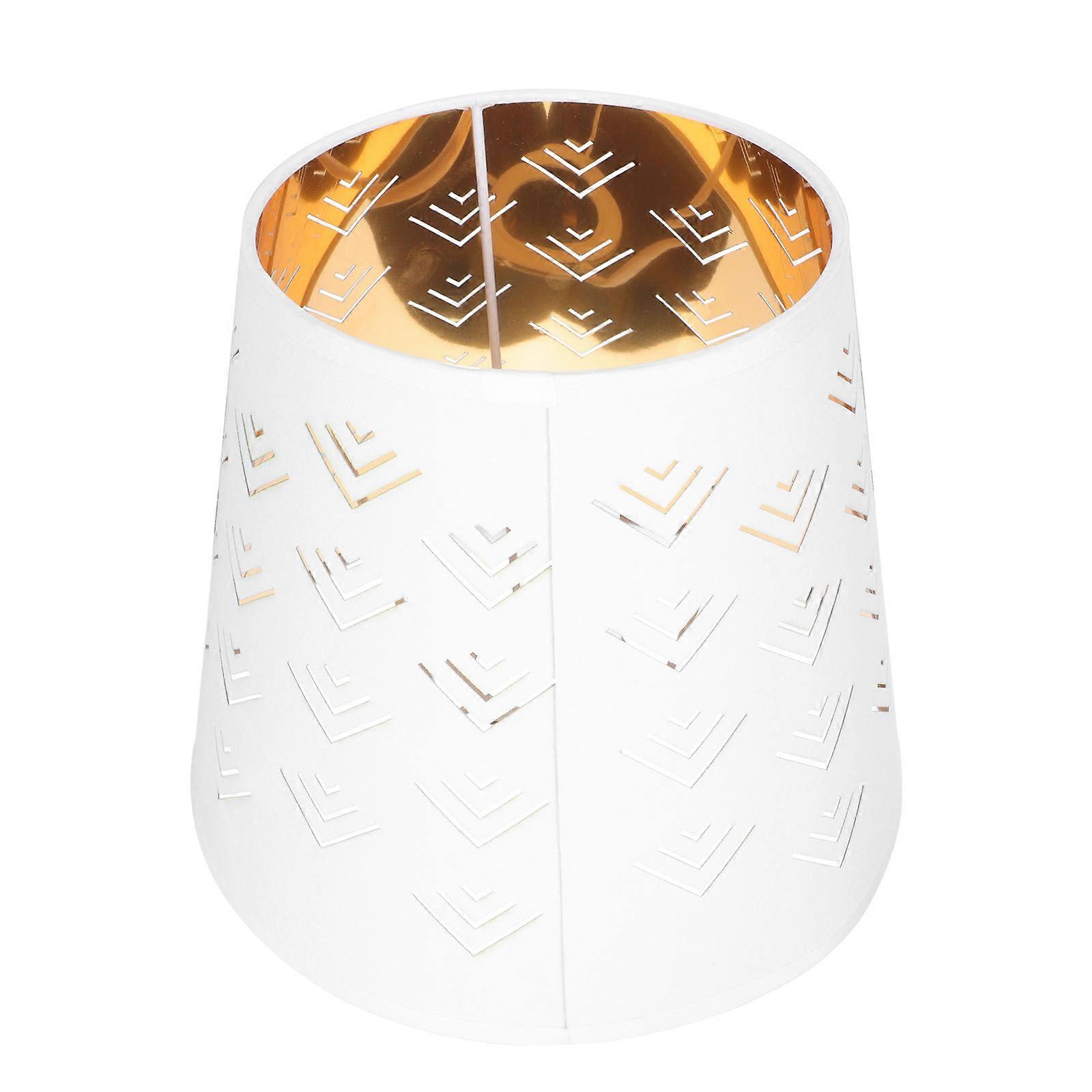 Hollowed-Out Lampshade Cloth Lampshade for Decor 2Pcs White Lamp Cover