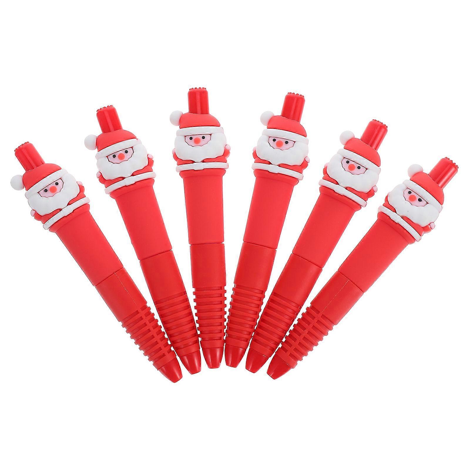Christmas Ink Pens for Writing 24Pcs Festive Red Pens for Students