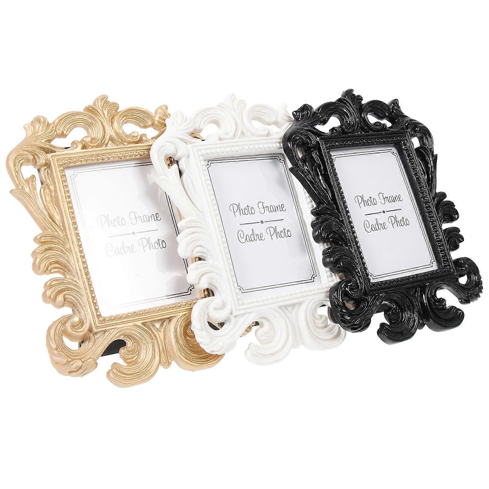 Elegant Baroque Picture Frame for Display 9Pcs Small Vintage Photo Frames