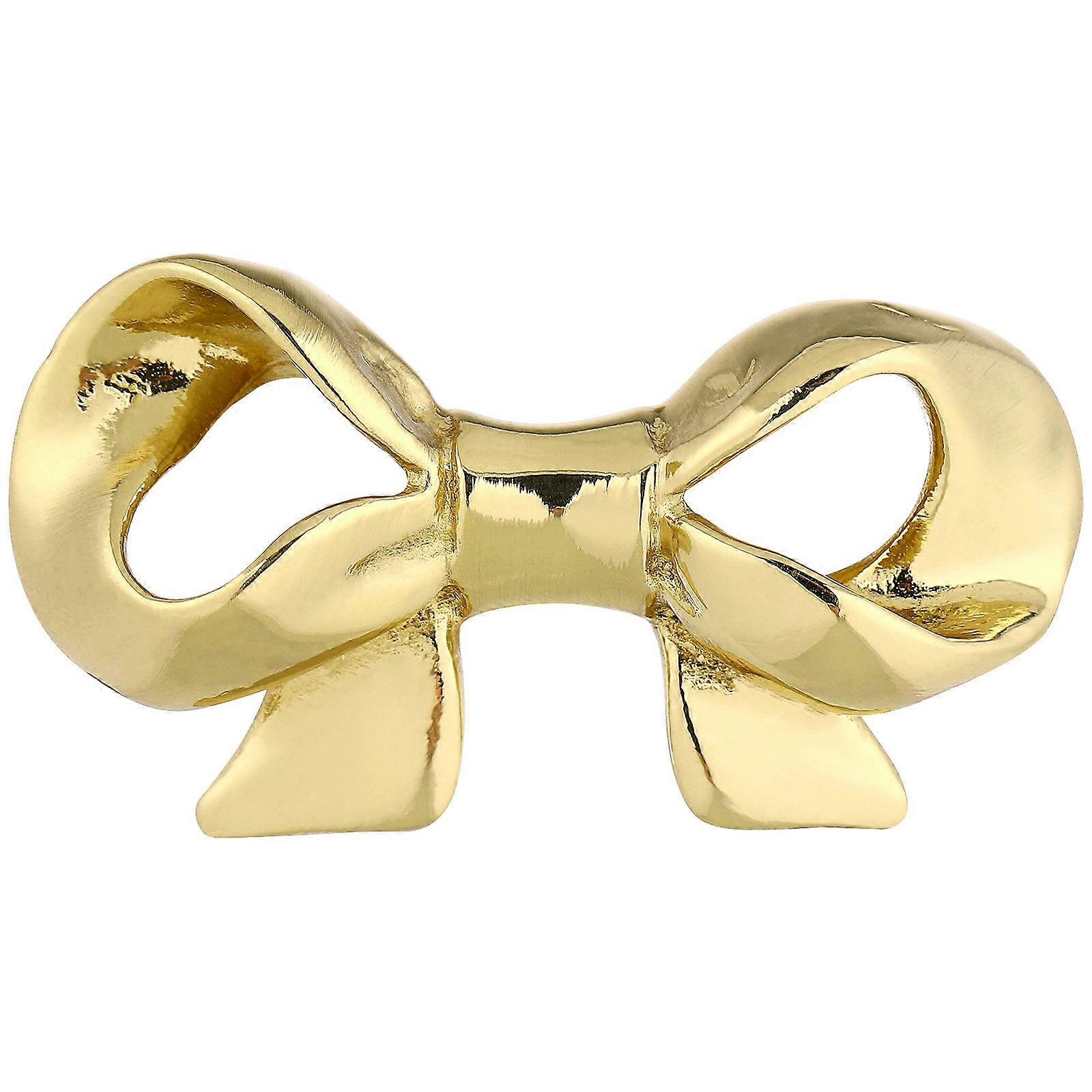 Drawer Pull Handle Brass Bowknot Shape for Home Use 4Pcs