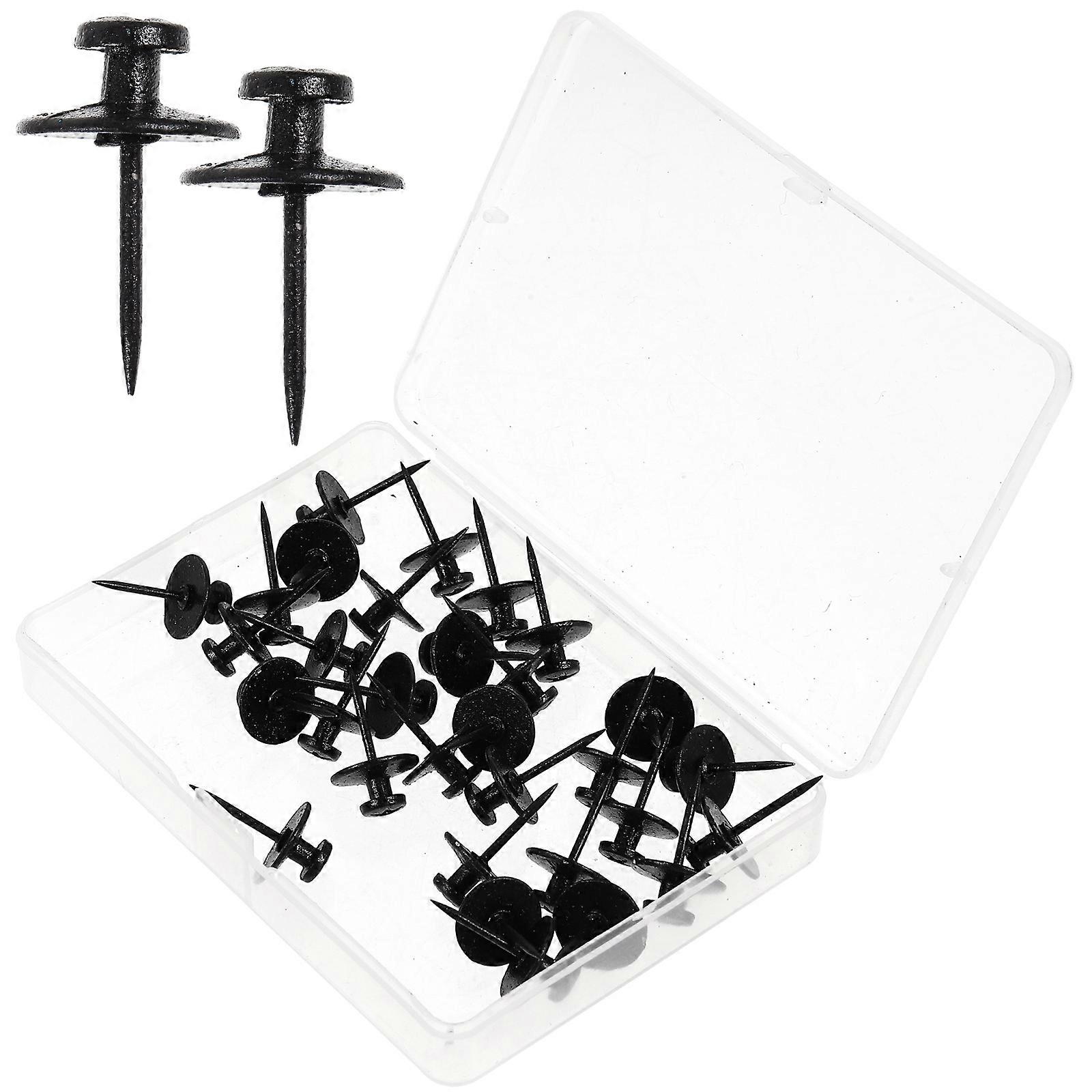 Bulletin Board Push Pin Flat Head Tacks for Home Use 120Pcs Metal