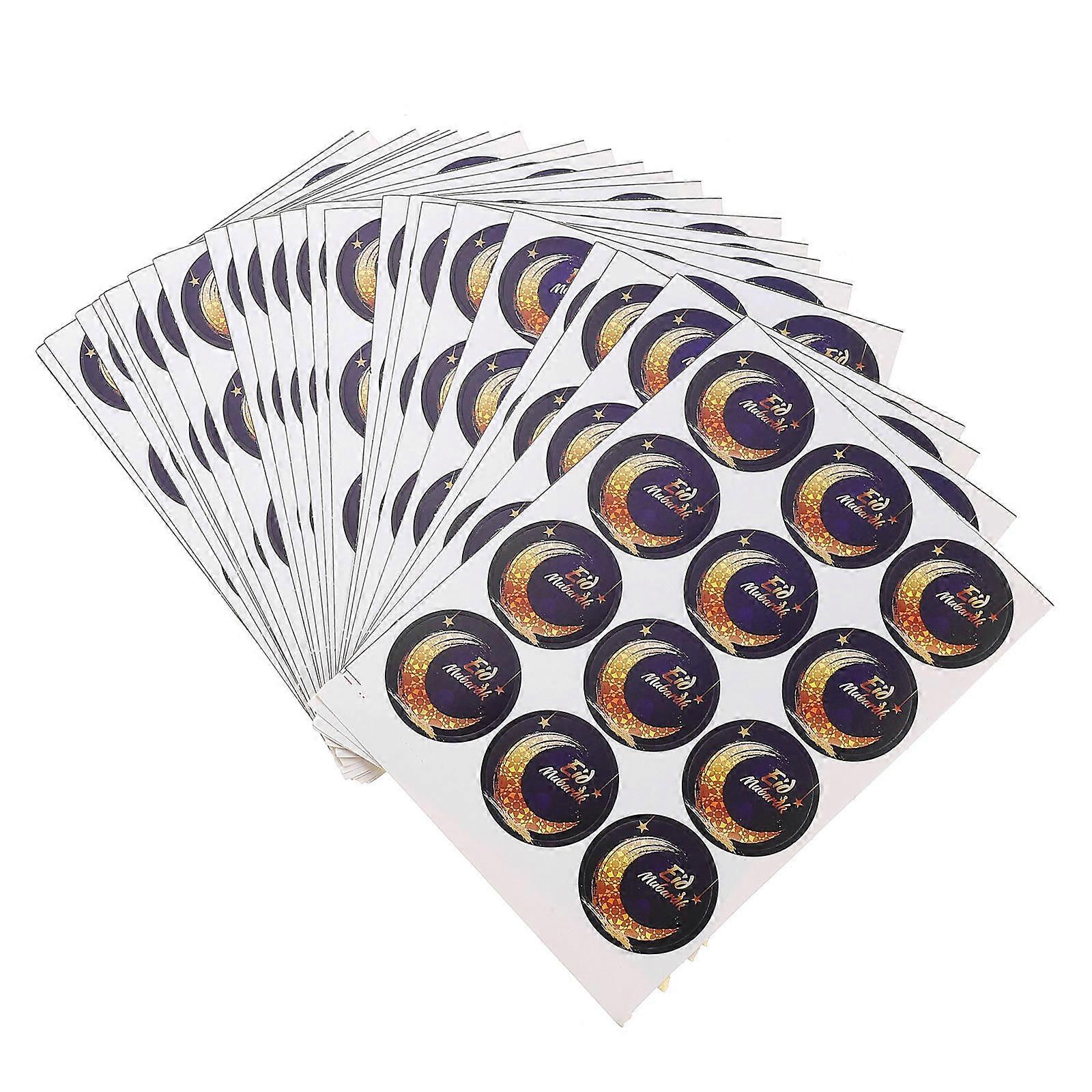 Circular Sealing Stickers Perfect For Ramadan Festival Gift Tag And Parties 1Set