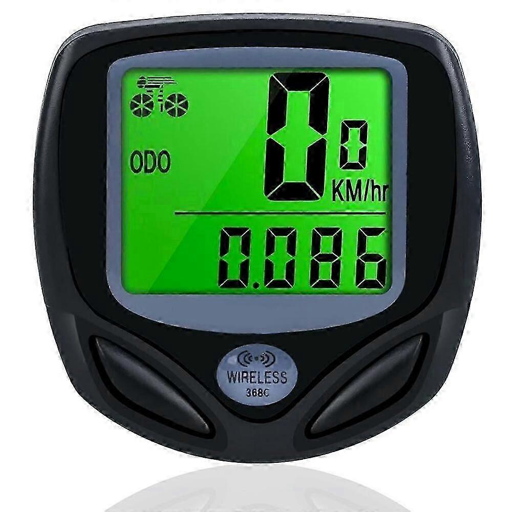 Bike Computer, Wireless Bike Computer Speedometer, Bike Odometer LCD Waterproof