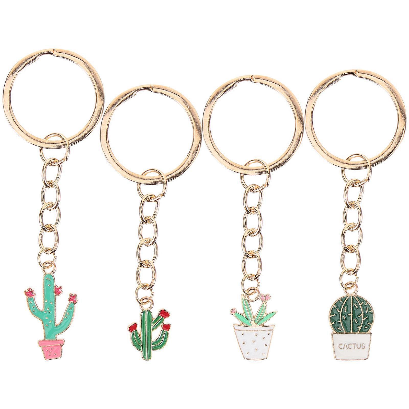 Key Chain Cactus Shaped Hanging Pendant for Use 16Pcs Favor