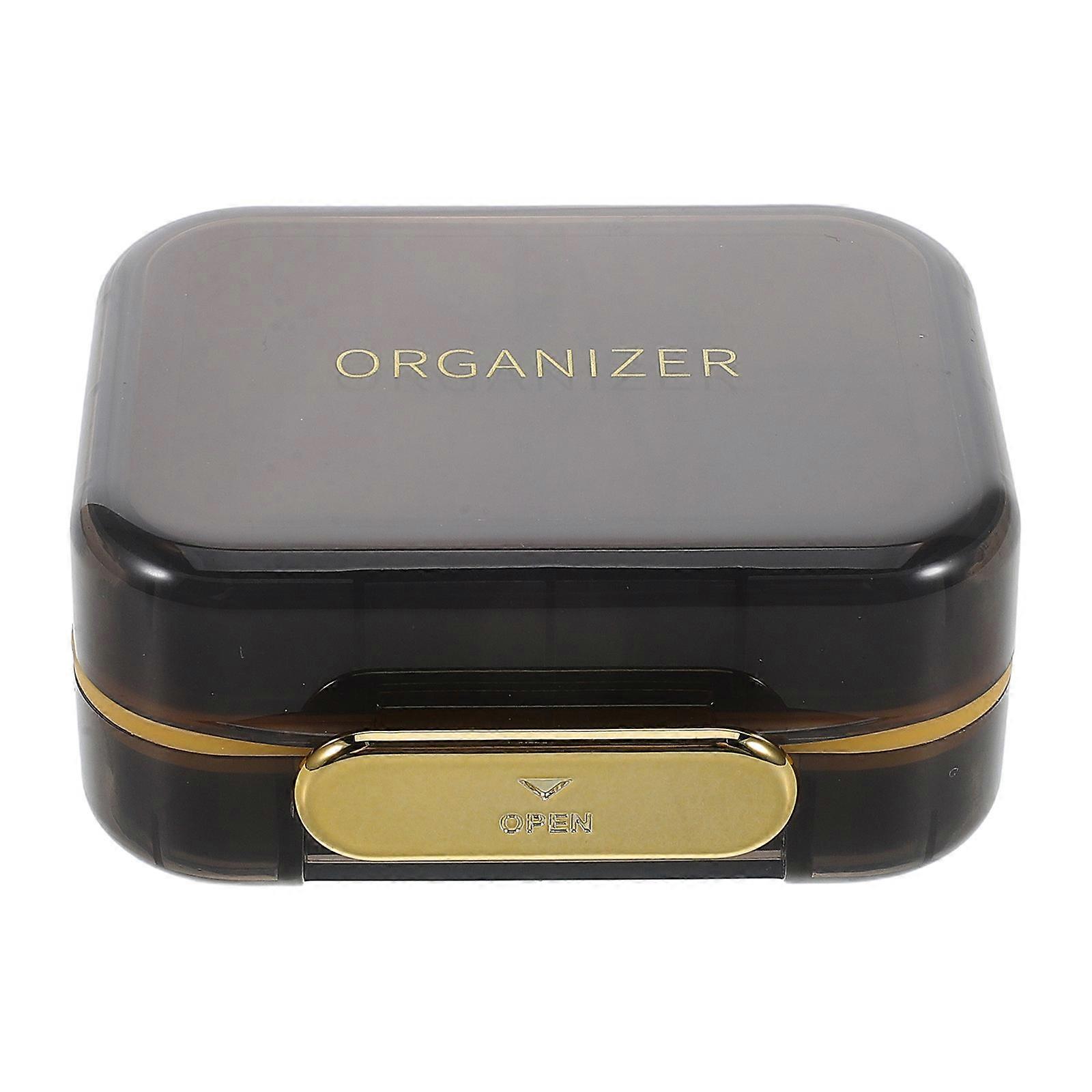 4Pcs Pocket Pill Case With 7 Compartments Compact Design For Travel Essential Use And Daily Medication Organization