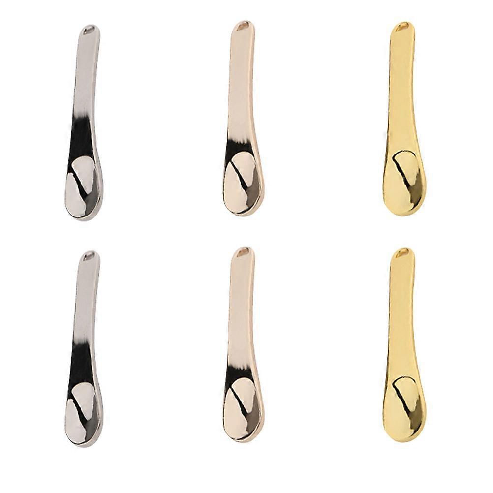 Cosmetic Spoon Zinc Alloy for Face Cream Use 18Pcs Assorted Colors
