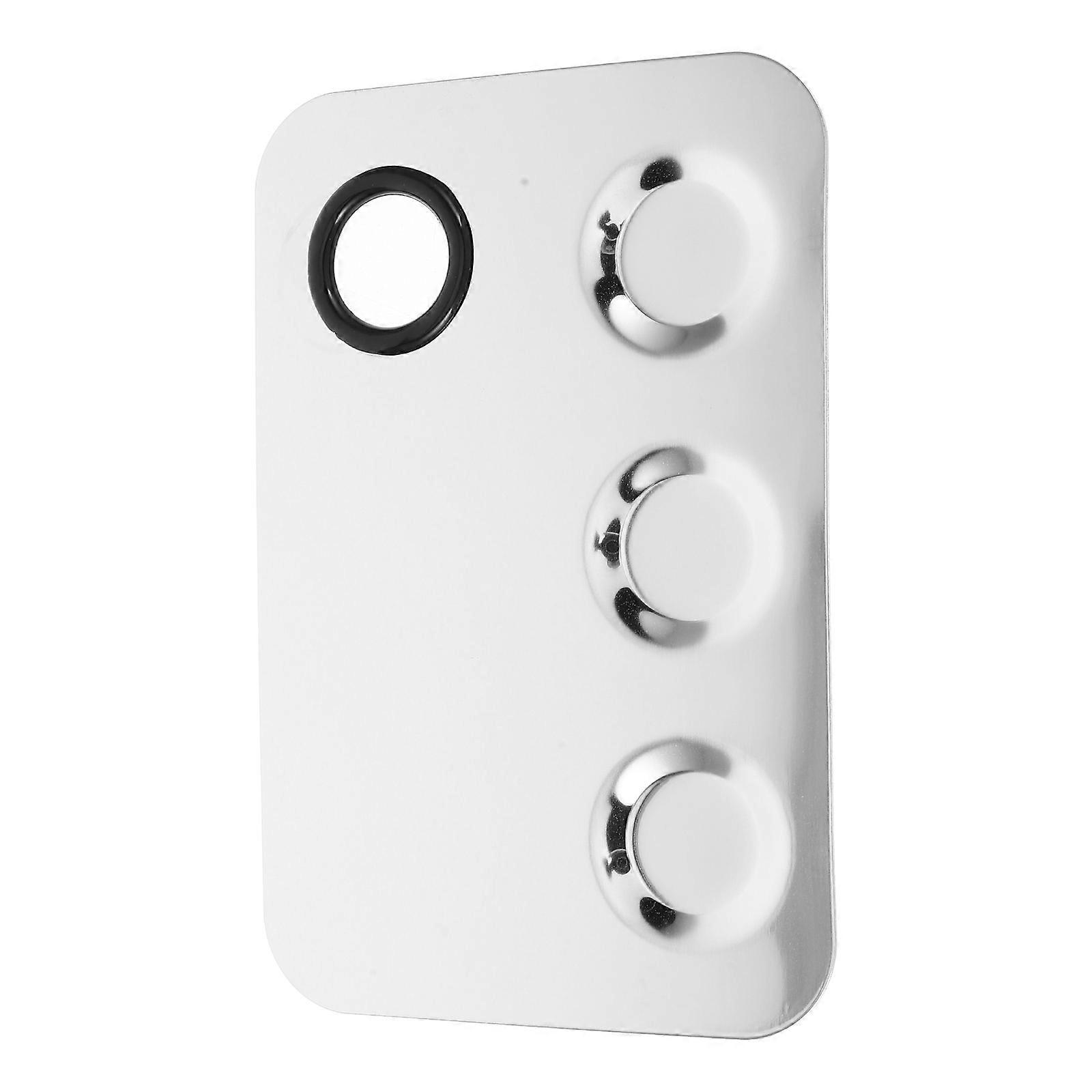 Foundation Mixing Tray Makeup Tool For Professional Makeup Artists Silver 1Pcs