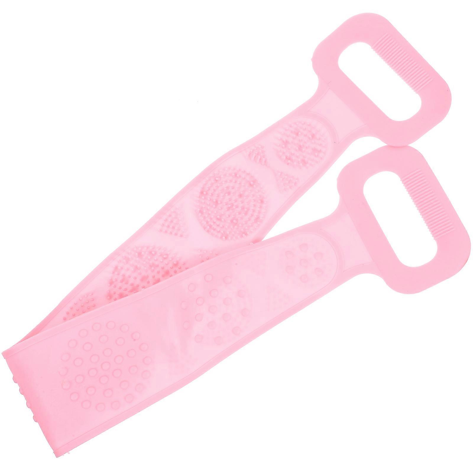 Shower Towel Silicone Back Rub Towel for Bathing Use 2Pcs