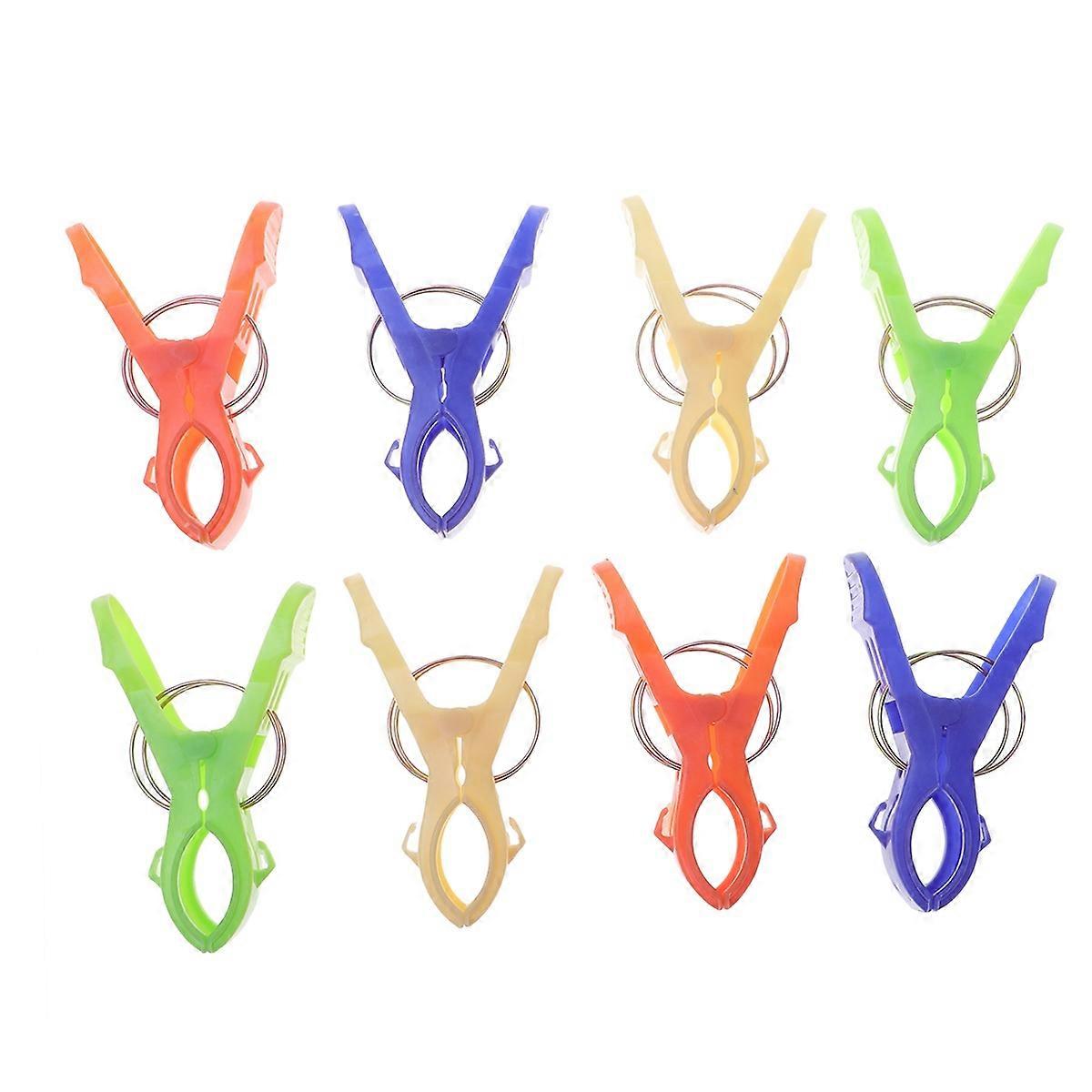 Beach Towel Clips Assorted Color Plastic Clips to Secure 16Pcs Towels