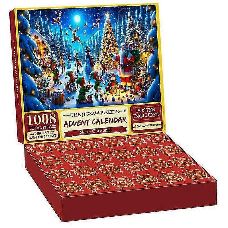 Advent calendar, Christmas puzzle for kids