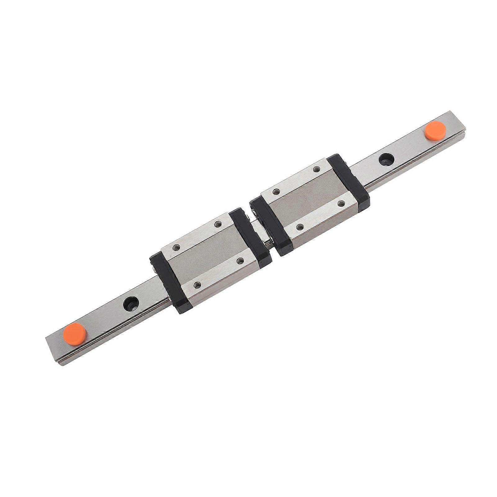 200mm Linear Guide Rail with 2 Sliding Blocks MGN12H Bearing Steel Linear Motion Guideway for 3D Printer CNC Tool