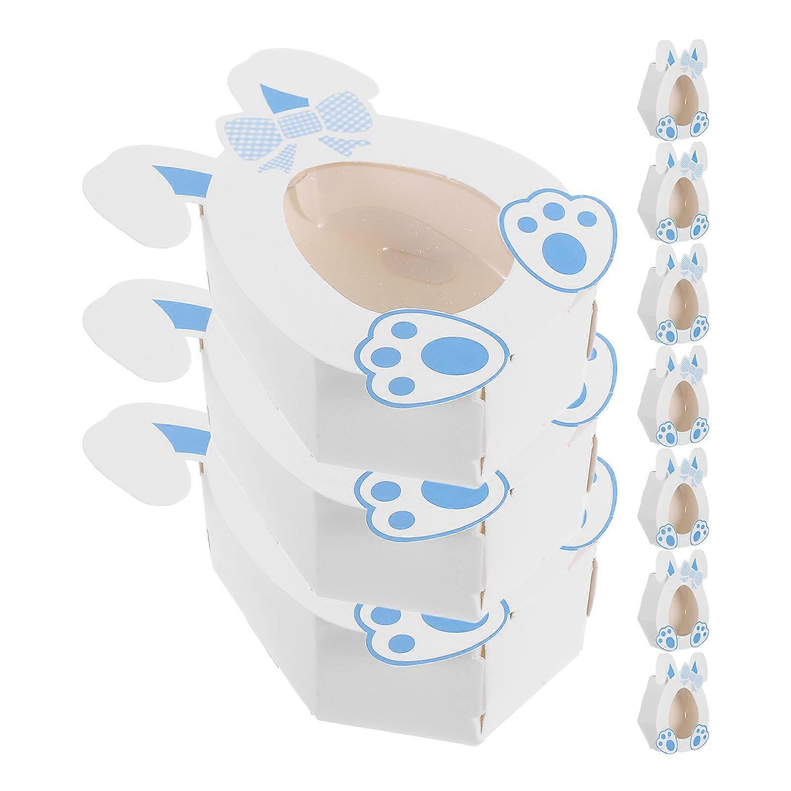 Easter Bunny Candy Boxes Gable Boxes for Party Supplies 40Pcs Blue