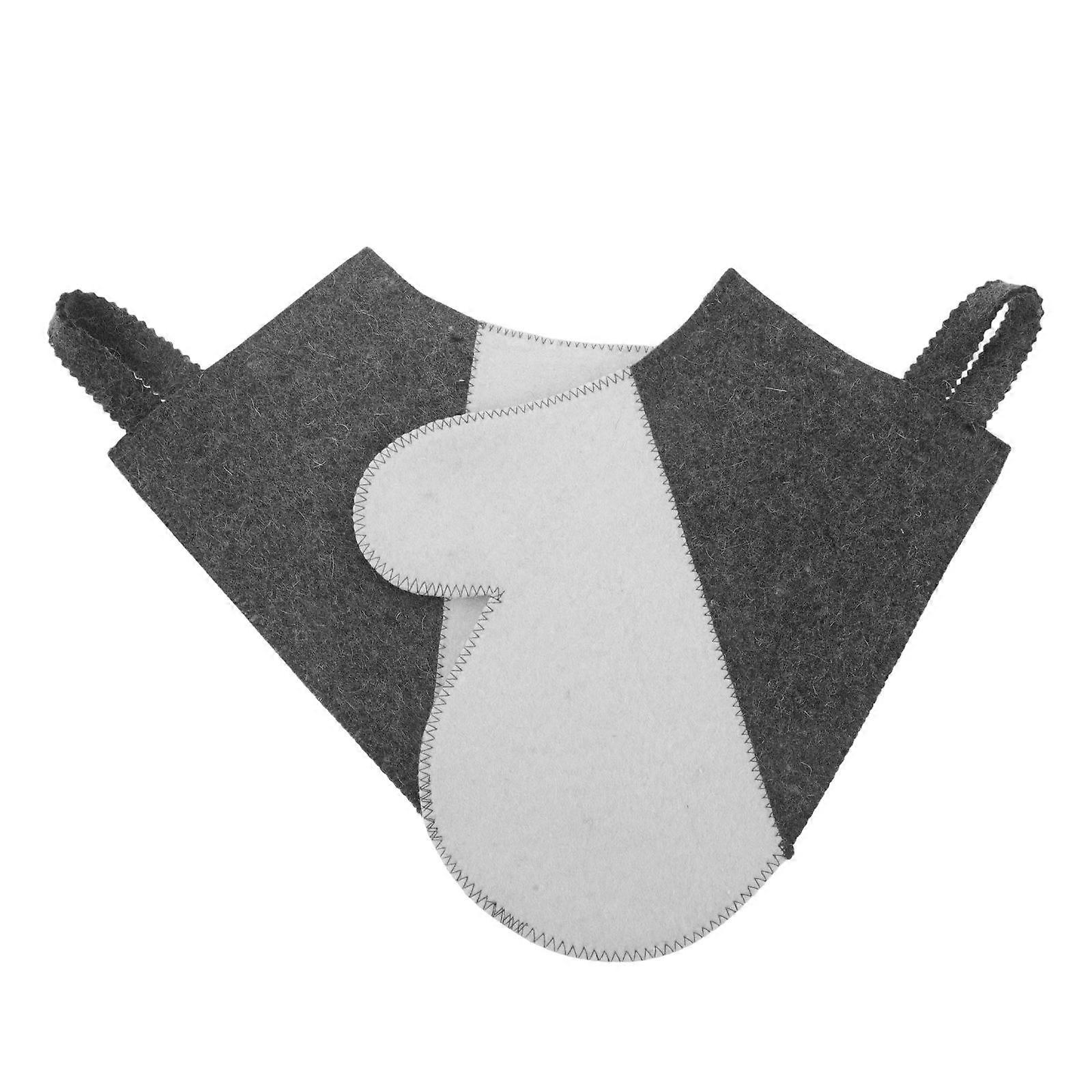 Durable Felt Sauna Gloves Designed for Hand Protection 4Pcs Set