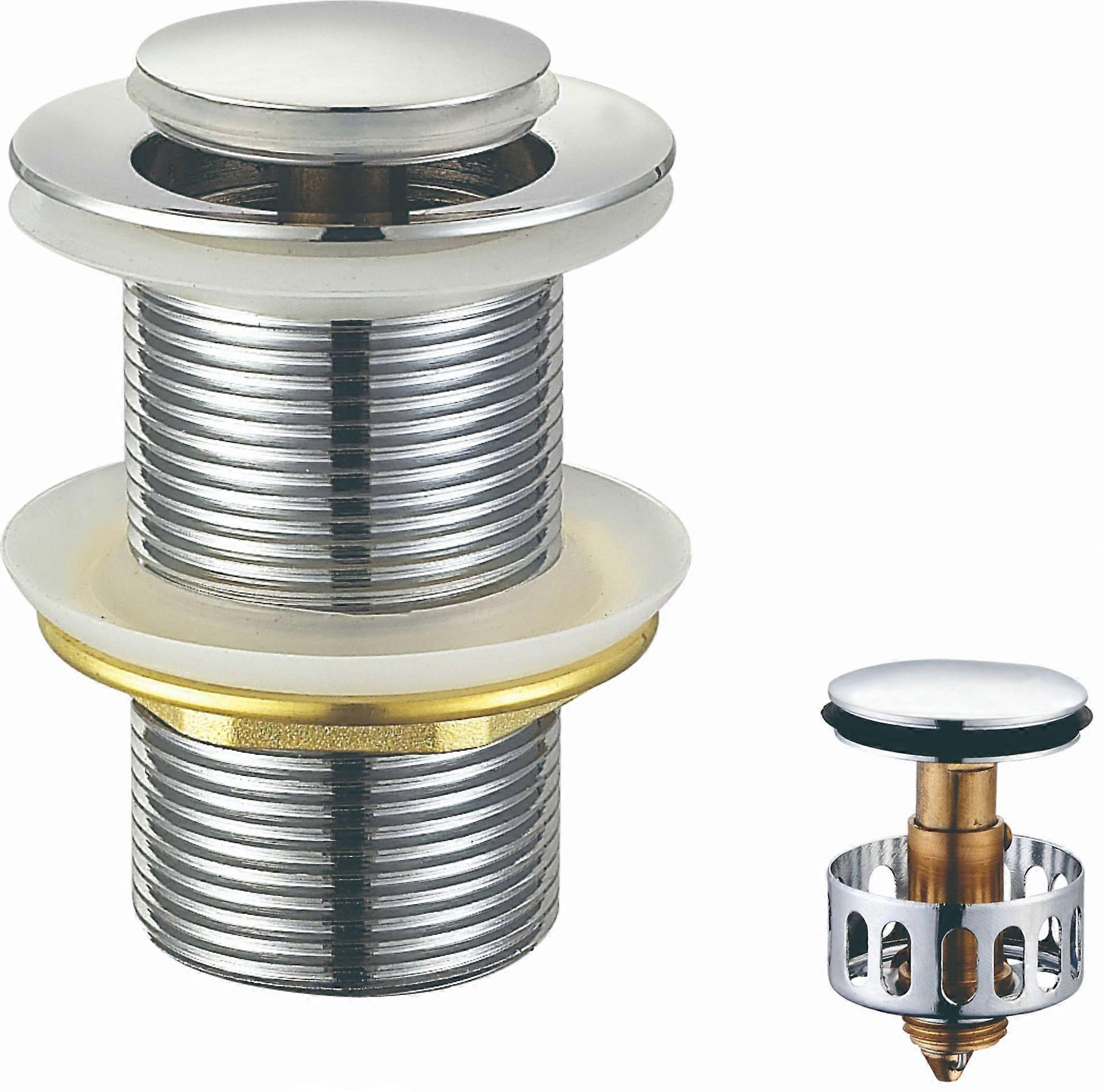 Universal Pop-up Drain without Overflow Automatic Drain Plug with Pop-up Drain