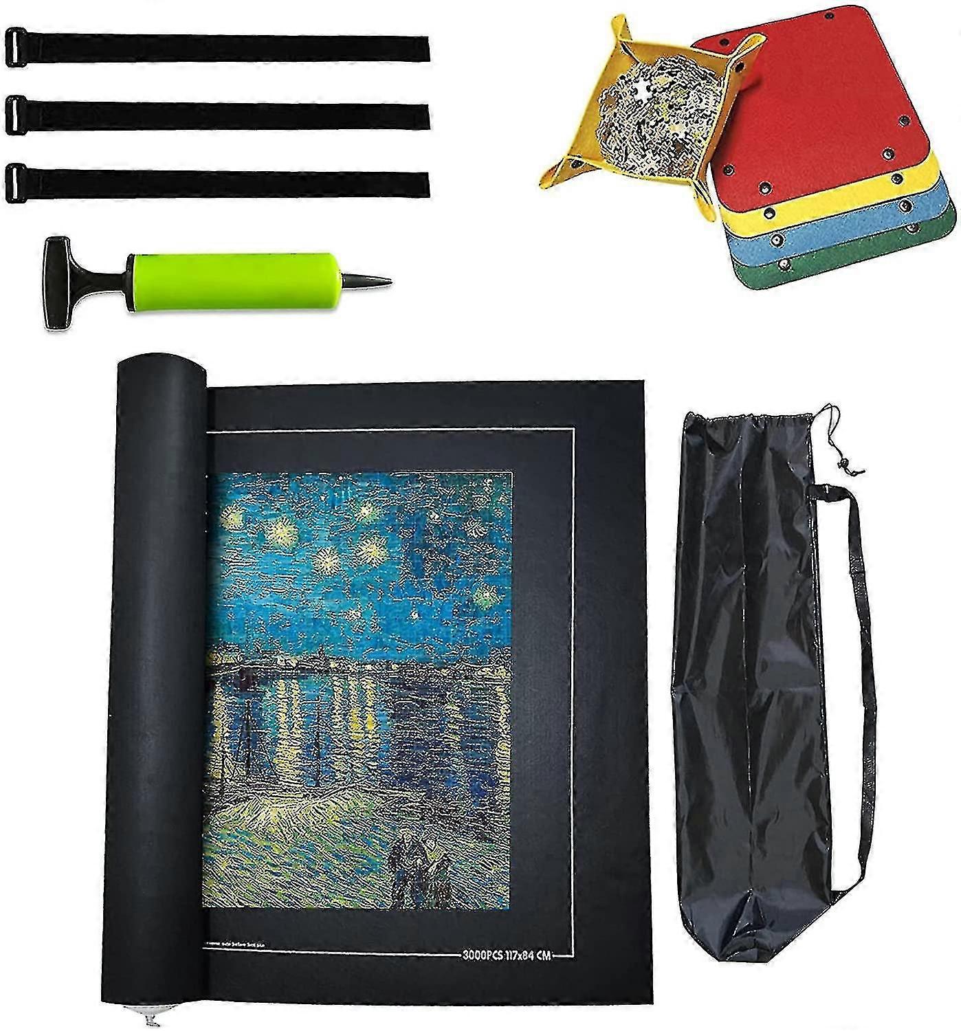 Mat do układania puzzli, Puzzle Roll Storage Mat 3000 Elementów, Przenośne Puzzle