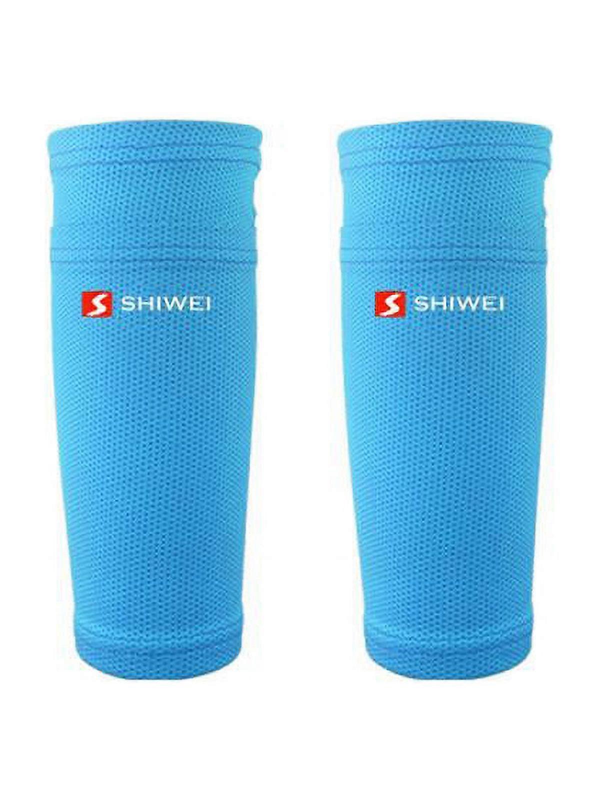 MarinaVida 1 Pair Anti-sweat Breathable Soccer Calf Shin Leg Guard Socks