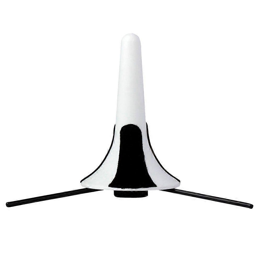 Supporto per tromba con treppiede pieghevole in metallo staccabile per accessori per strumenti a fiato per tromba (bianco)
