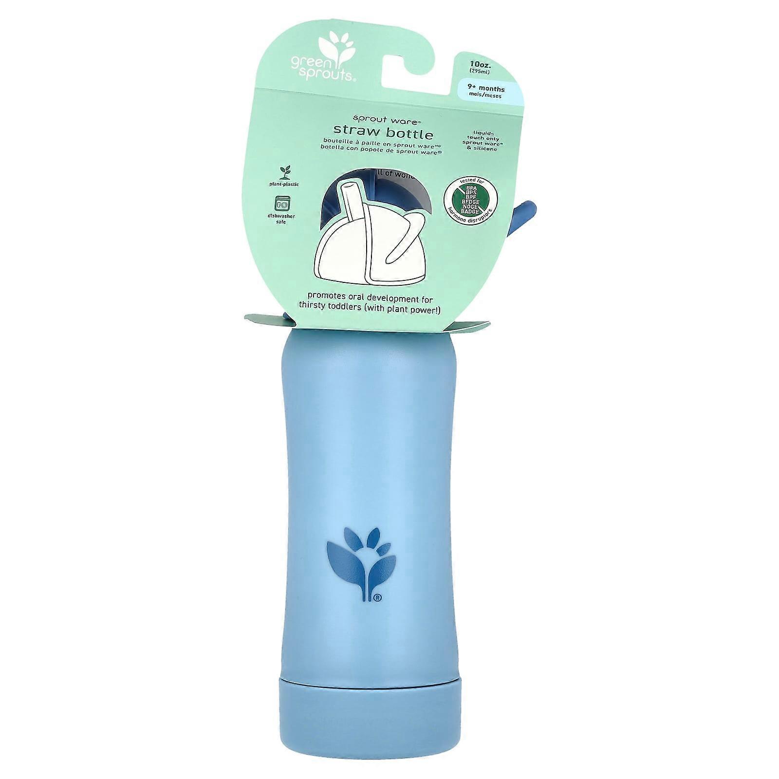 Sprout WareÃÂÃÂÃÂÃÂ¬ÃÂÃÂÃÂÃÂ Straw Bottle, 9+ Months, Blueberry, 10 oz (295 ml)