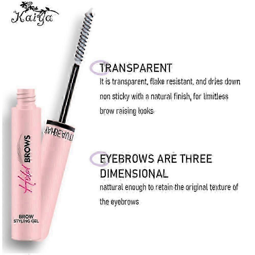Eyebrow Gel Brow Styling Gel for Feathered & Fluffy Brows Clear Brow Gel Long Lasting Waterproof Eyebrow Gel