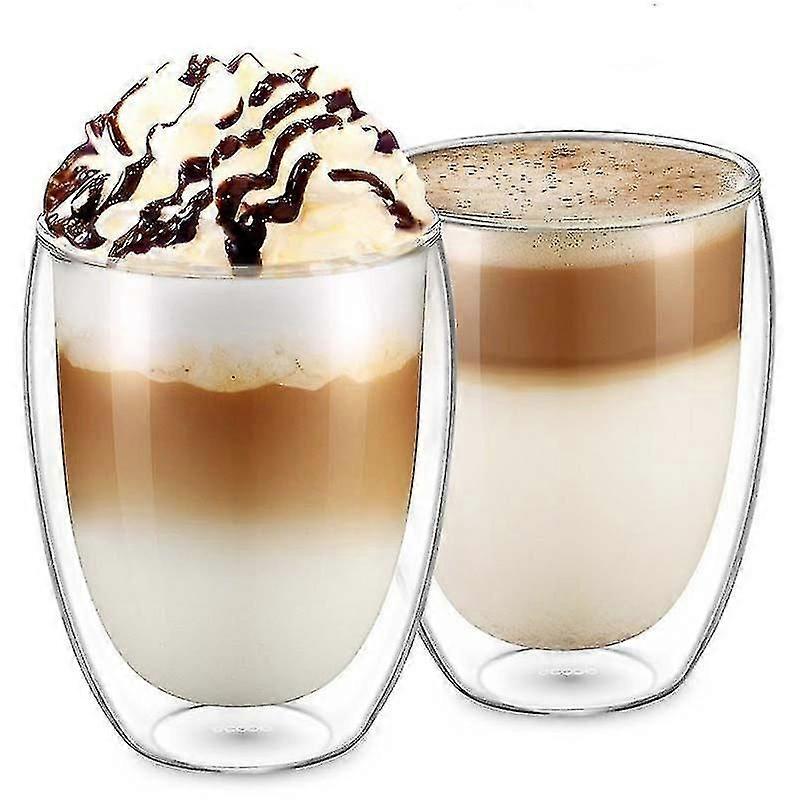 1/4/6pcs Double Wall Shot Glass Double Wall Espresso Coffee Cup