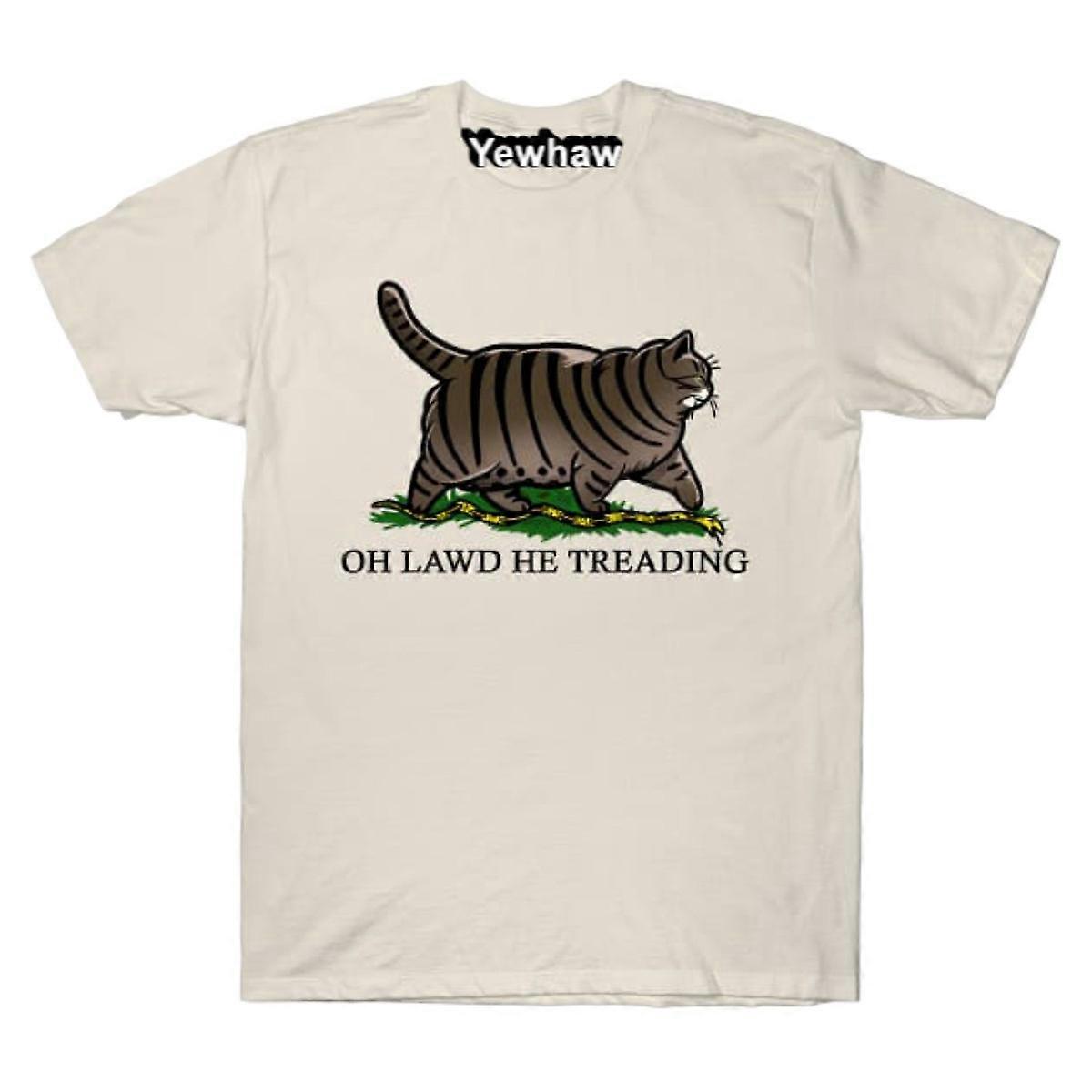 Tričko Oh Lawd He Tread Tabby Cat