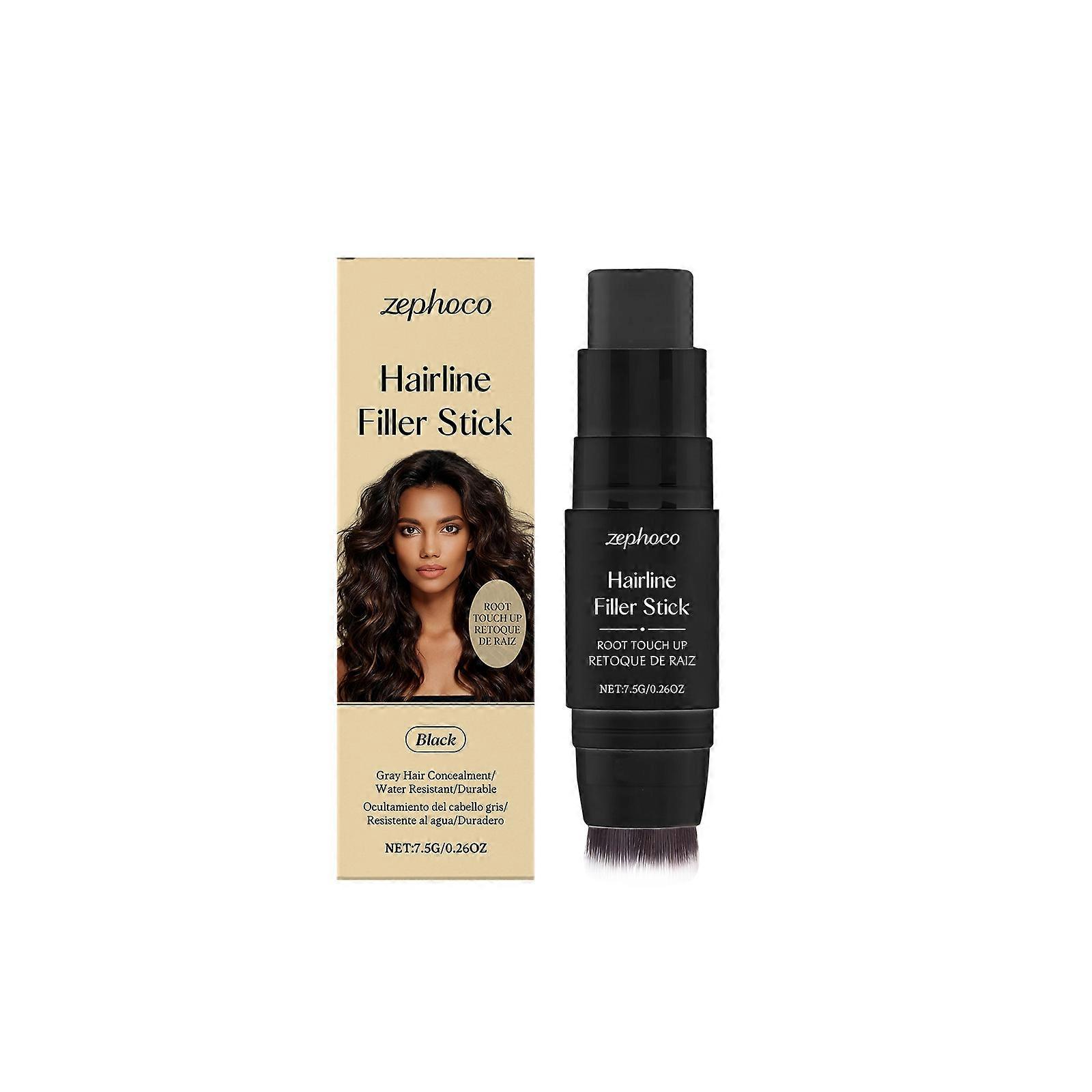 Zephoco Black Hairline Stick Natural Coverage With Brush