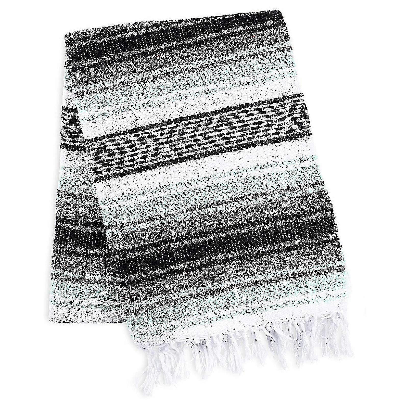 Meksikolainen käsinkudottu peitto - kestävä ulkoiluun ja boheemi-sisustukseen