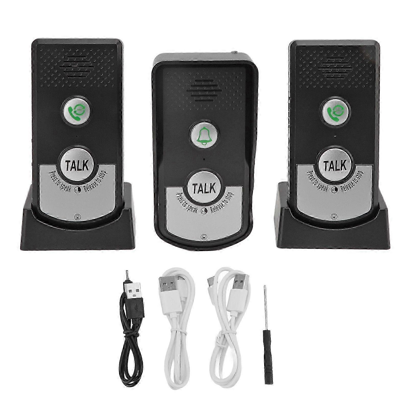 Voice Intercom Doorbell Usb Charging Home Intelligent 1000m Long Distance Wireless Intercom Doorbell