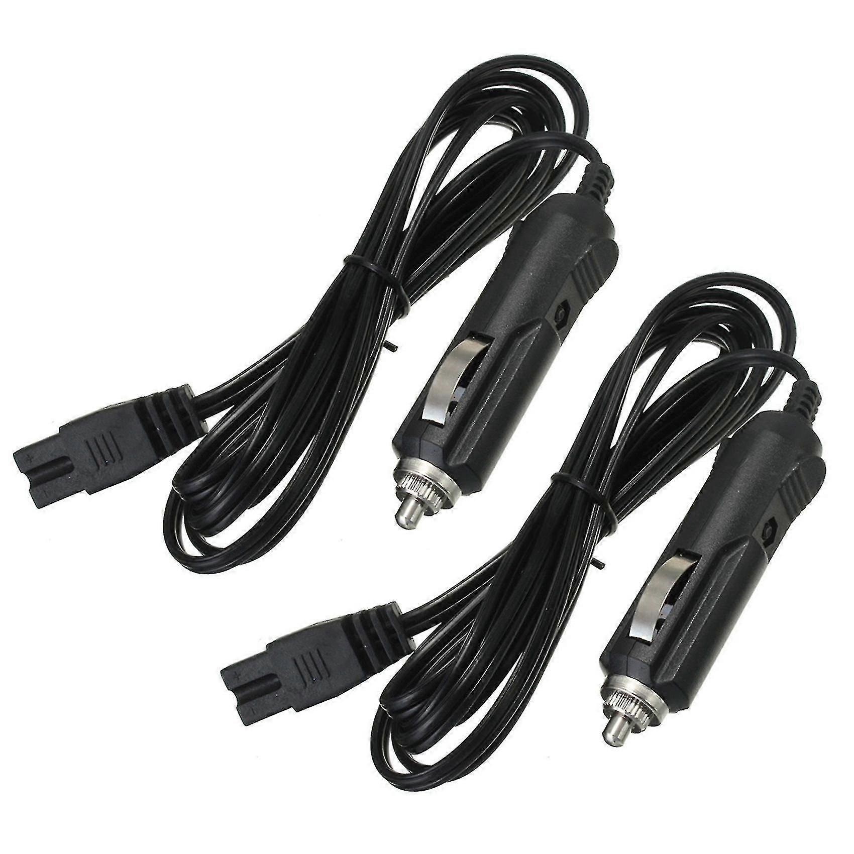 2m 12v Car Cooler Box Fridge Cigarette Lighter 2 Pin Charger Cable