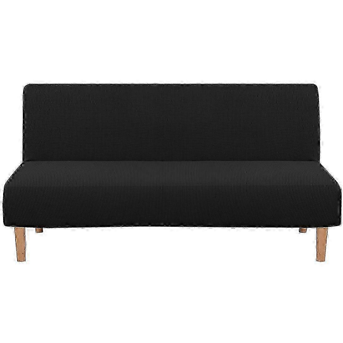 Armless fold Slipcover with Elastic Bottom for Living Room