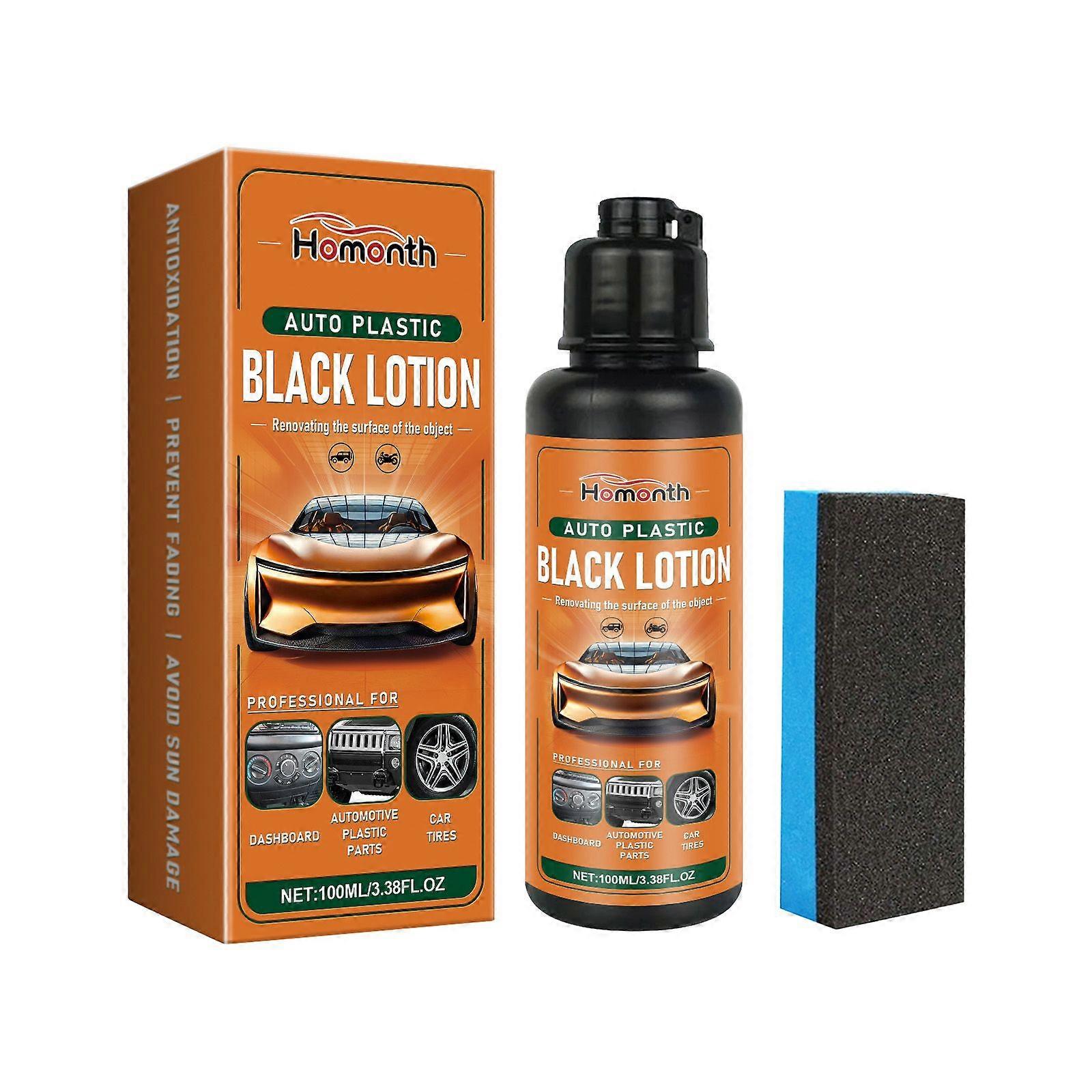 Homonth Automotive Plastic Retreader Interior Parts Stain Cleaning, Blackening And Brightening Care Plastic Retreader