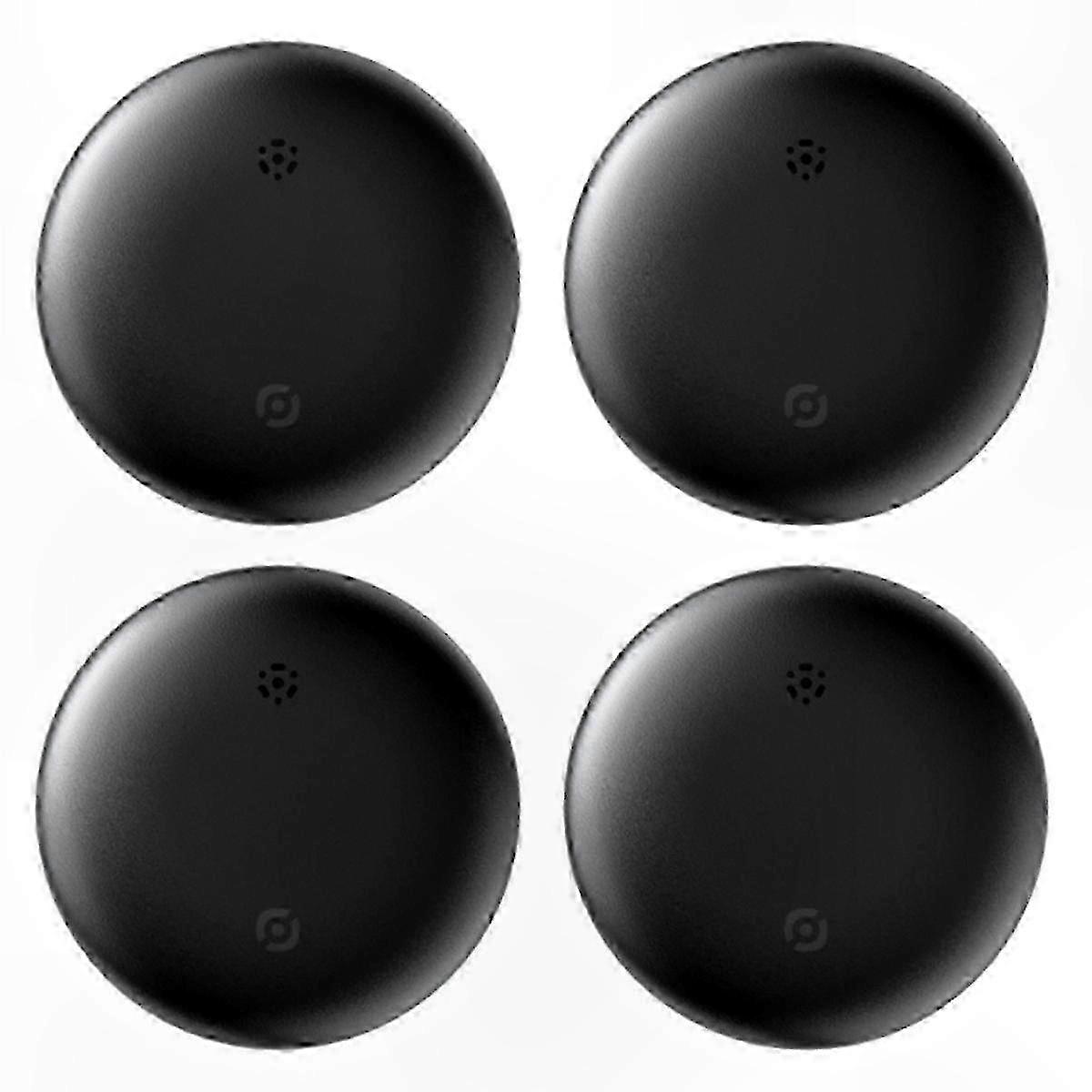 4 Pack GPS Tracker Key Finder for iOS, Black, Compatible with Airtag SZRH