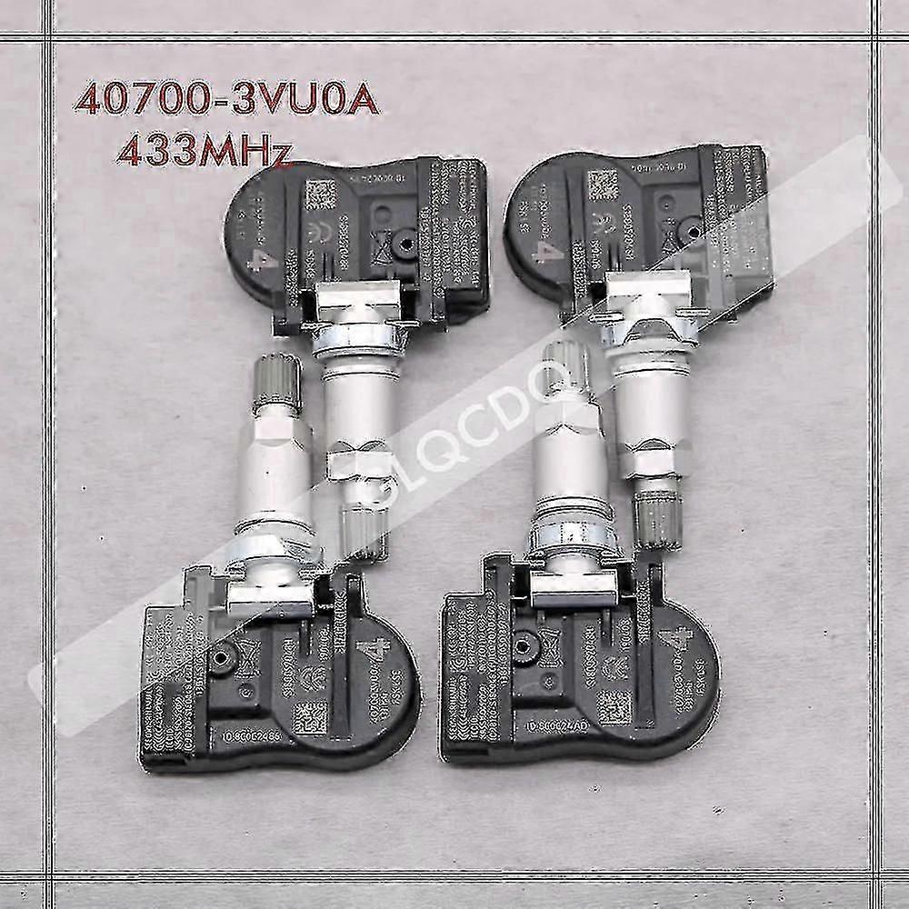 TPMS-sensor för 2014-2016 Nissan Qashqai II J11 433MHz däcktryckssensor 40700-3VU0A/3VU0B/5663R