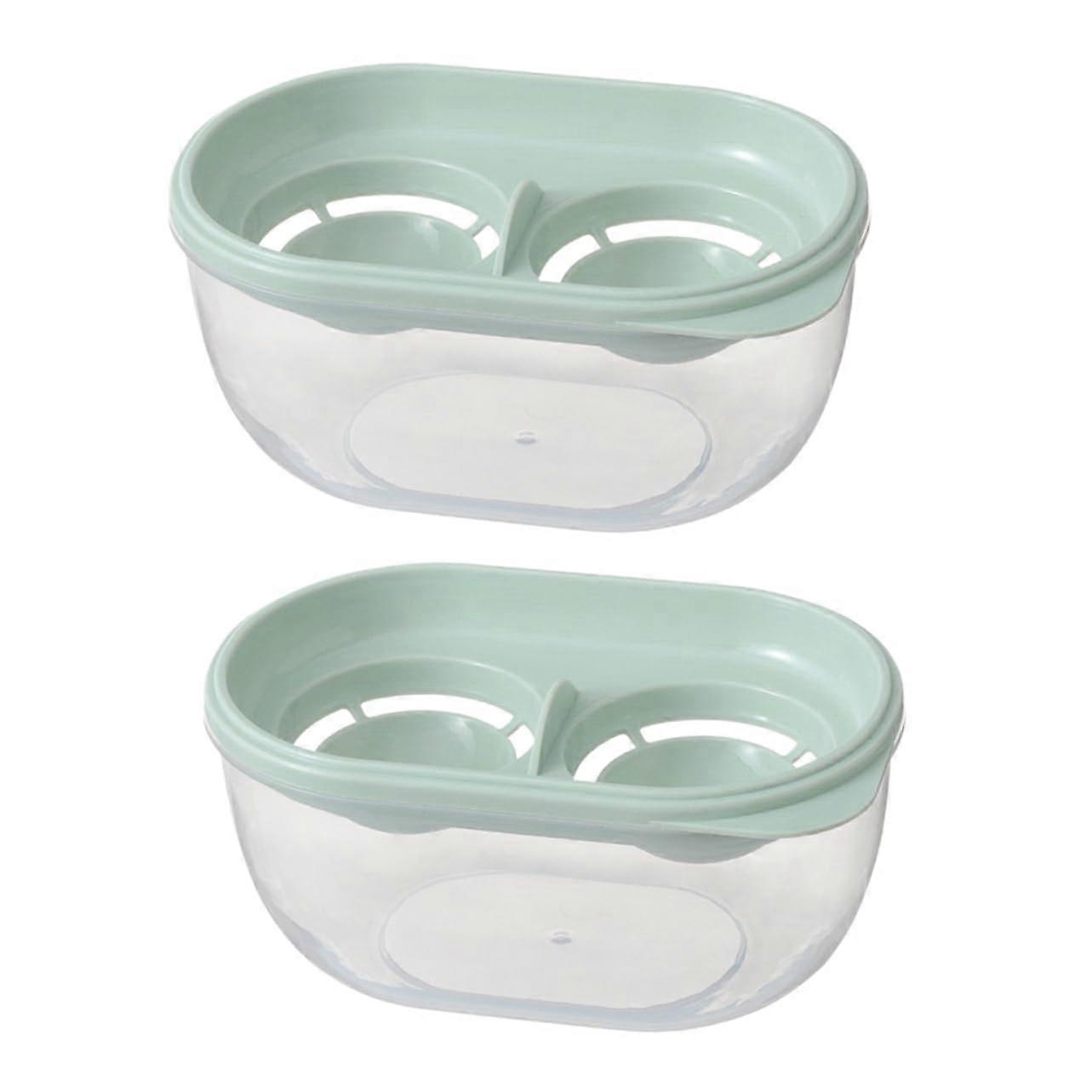 Egg Separator Tool 2Pack Light Green Yolk Extractor, Kitchen Gadget For Cooking And Baking