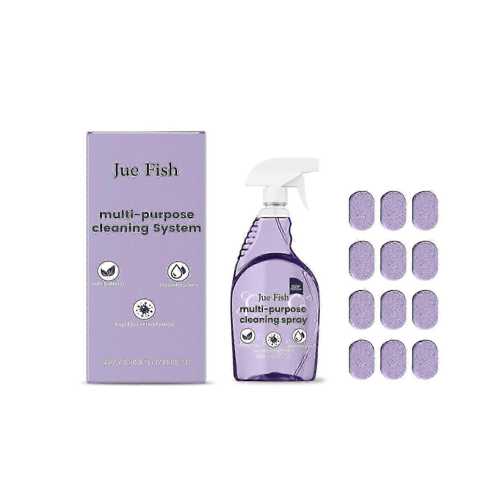 Jue Fish Multi-Functional Cleaner Easy Cleaning Kitchen Stove Kitchenware Oil Dirt Stain Multi-Effect Cleaner