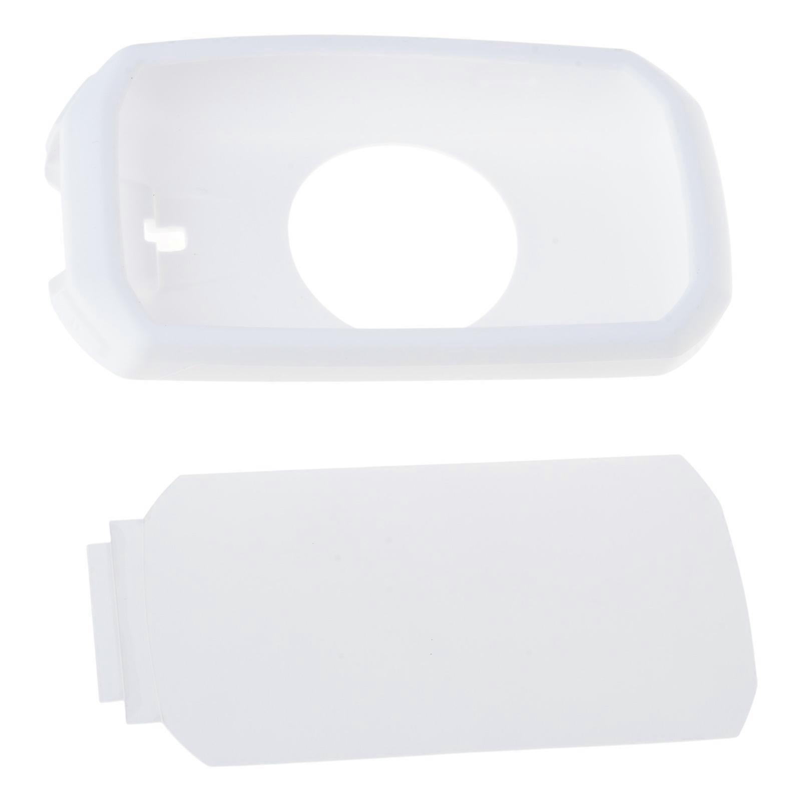 Silicone Protective Case With Screen Protector Suitable For 1050 Code Watch Navigation Cycling Computer Shockproof Cover  White