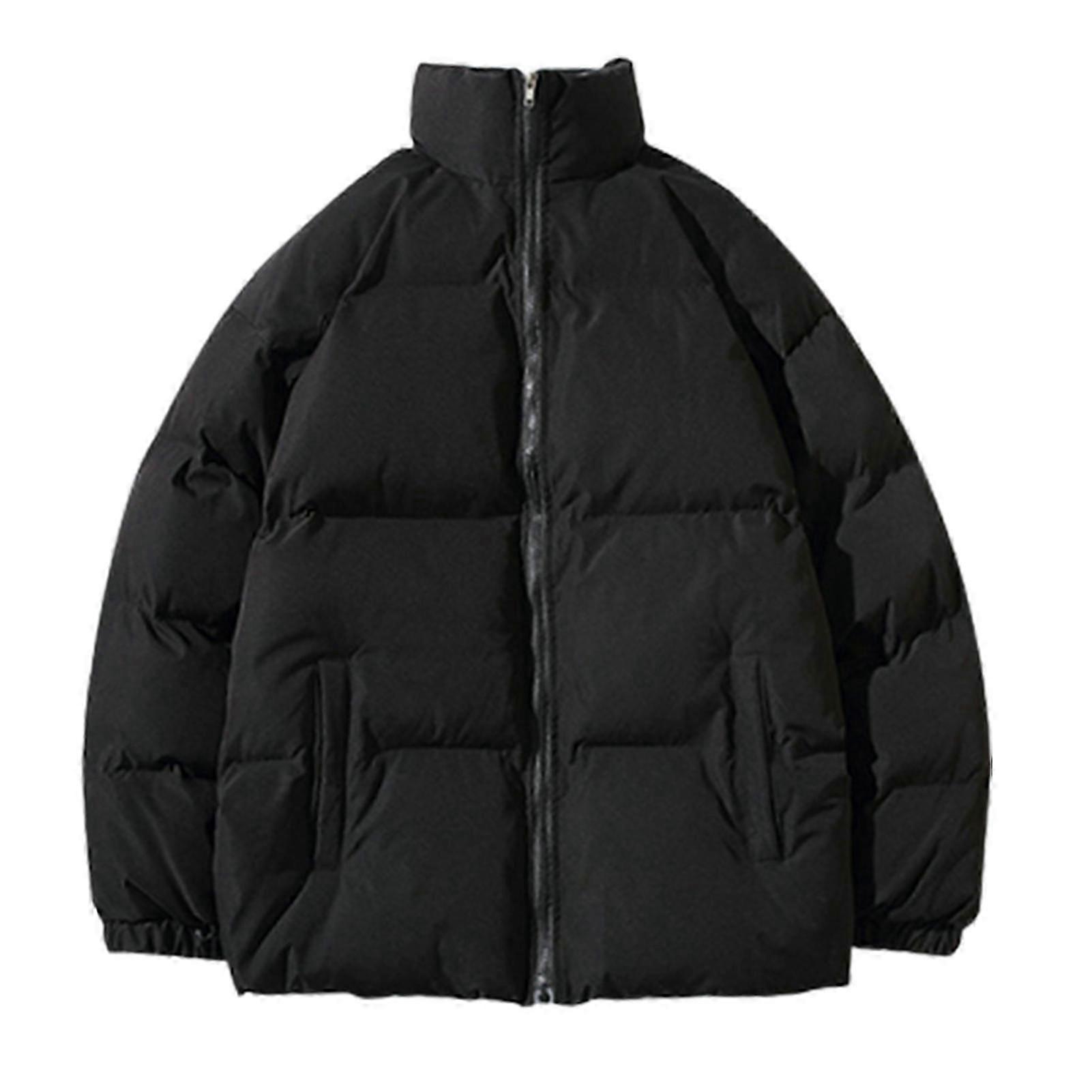 Quilted Down Jacket for Men - Winter Coat with Lined Insulation for Snow Activities