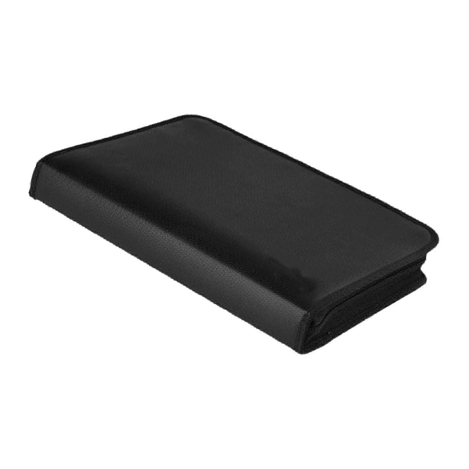 Foldable Cloth Document Bag With Multiple Compartments Ergonomic Handle Perfect For Organizing Office Files Books And Notebooks Multicolor