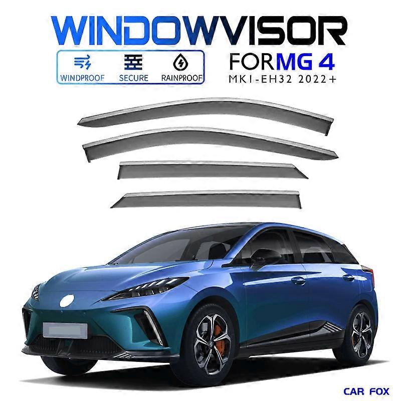 For MG4 MK1 EH32 2022+ Window Visor Vent Shades Ventvisor Wind Deflectors Visors Rain Visor