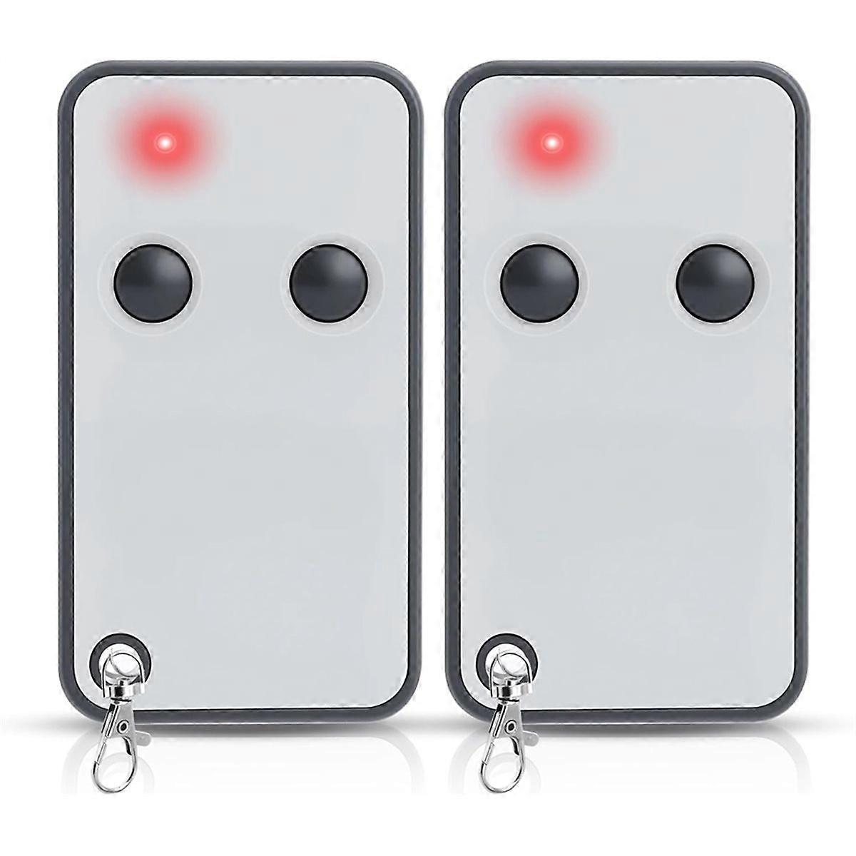 Set of 2 Remote Control for E80 TX52R 2 Channels 433.92 MHz for Gate and Garage Replacement Remote C