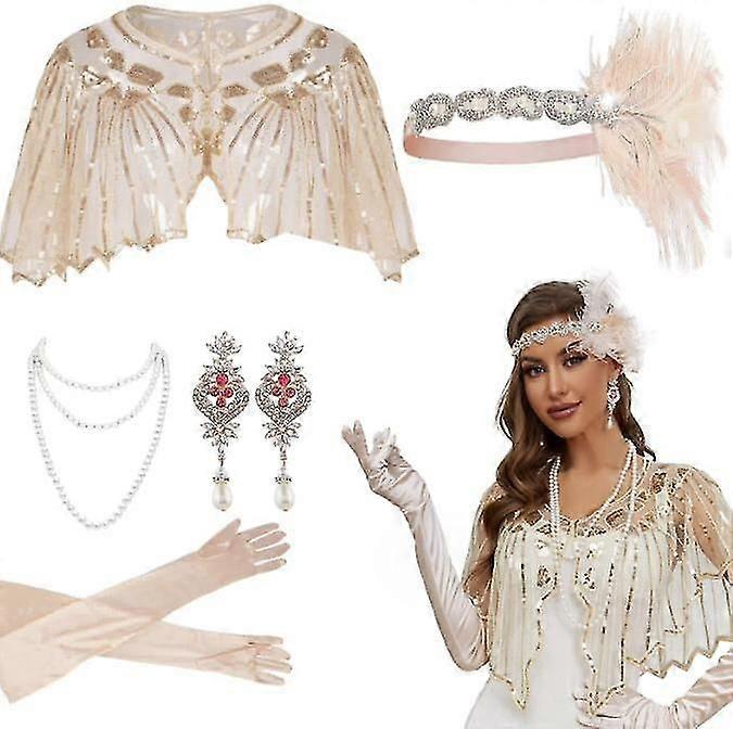 1920s Flapper Accessoires Gatsby Costume Accessoires Set