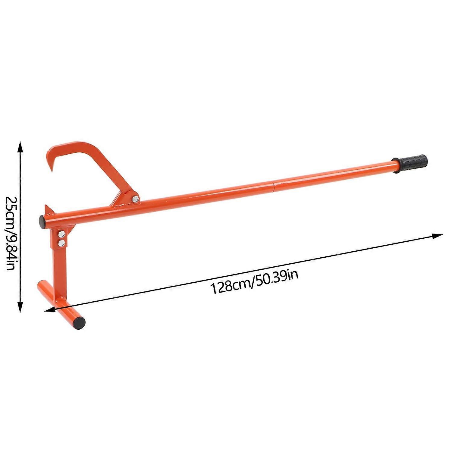 Log Lifter 51in Steel Rainproof Log Roller Cant Hook Jack Tool for Transportation